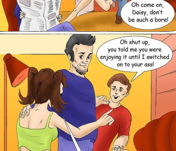 Generous papa encourages his son to shag the shit out of his daughter Porn Comics